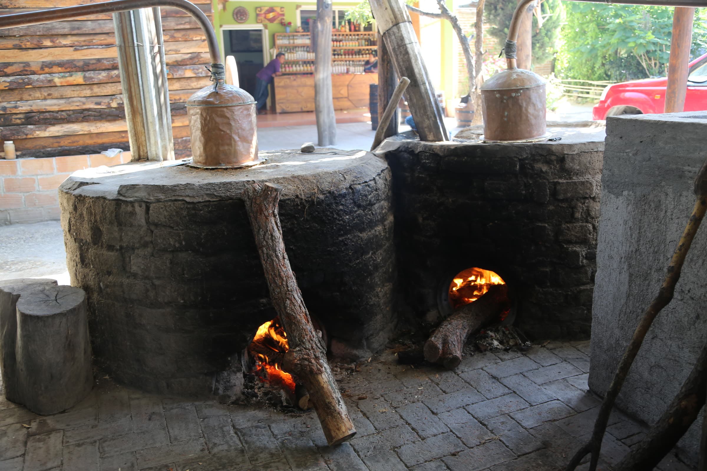 Distilling in copper — Mr. Mezcal, Oaxaca