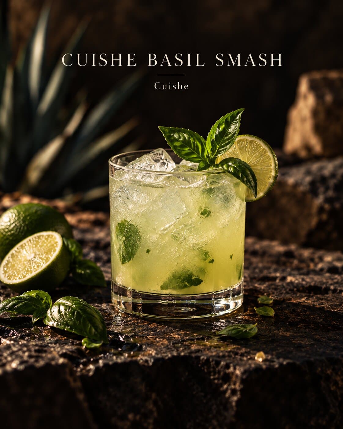 Cuishe Basil Smash cocktail