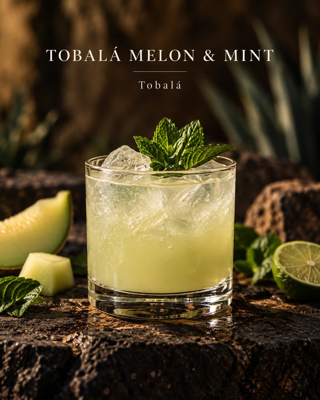Tobalá Melon & Mint cocktail